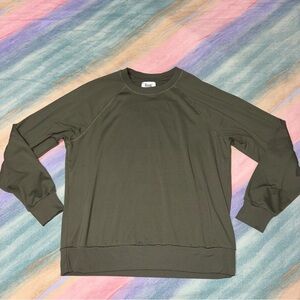 feat Blanket Blend dark Green  Crewneck Sweater size M